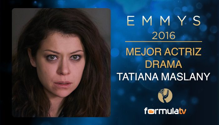 Mejor Actriz en Drama para Tatiana Maslany por #OrphanBlack