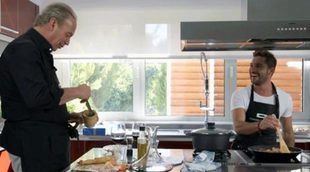 David Bisbal cocina su primera paella con Bertín Osborne en 'Mi casa es la tuya'