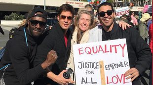 Miguel Ángel Silvestre se une a la "Women's March" contra Donald Trump