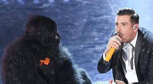 Eurovisión 2017: El bailarín Filippo Ranaldi se esconde bajo el disfraz del mono de Francesco Gabbani