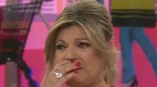 'Sálvame': Terelu Campos rompe a llorar en su regreso tras la hospitalización de María Teresa Campos