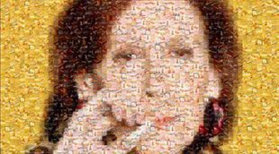 Un fan de 'Aquí no hay quien viva' hace un retrato de Marisa (Mariví Bilbao) a partir de fotos de cigarrillos