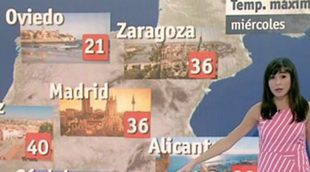 Un gazapo de 'El tiempo' de TVE logra que la capital de Asturias tenga playa