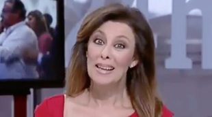La presentadora Beatriz Pérez-Aranda vuelve a ser pillada en directo en el Canal 24 Horas