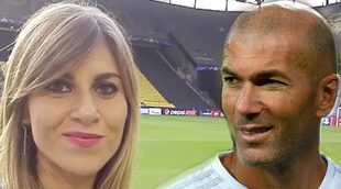 Zidane molesto con Susana Guasch, periodista de Antena 3: "¿Mou intenta desestabilizar? Tus preguntas también"