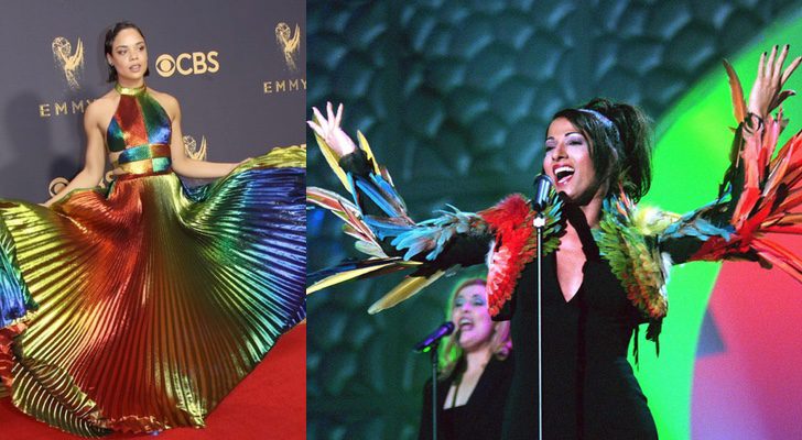 ?Estar? el vestido de Tessa Thompson de #Westworld inspirado en el traje que llev? Dana International en #Eurovision?