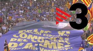 TV3 evita utilizar la palabra "castellano" en la retransmisión de la marcha antiterrorista en Barcelona
