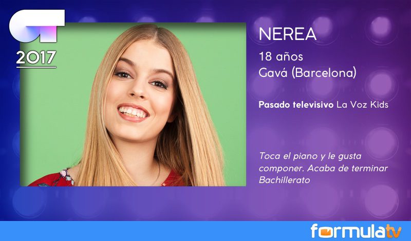 Nerea, 18 a?os, Barcelona. Toca el piano y le gusta componer