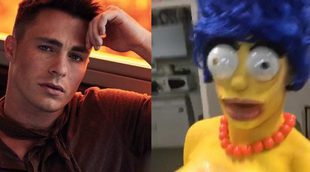 Colton Haynes ('AHS: Cult') se convierte en una Marge Simpson de pechos descomunales