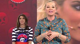 Belén Esteban y Paz Padilla protagonizan un rifirrafe en 'Sálvame': "De mi niña no se habla"
