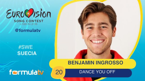 20. #SWE - Suecia | Benjamin Ingrosso