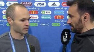 Iniesta concede su entrevista más cortante a Juanma Castaño: "Te veo un poco... distinto"