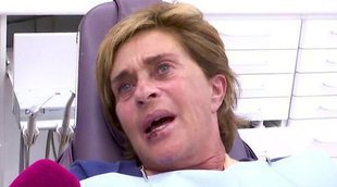 Chelo García-Cortés sufre una dolorosa caída y acaba con un diente roto y un hueso fracturado