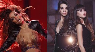 Eleni Foureira lo da todo junto a Aitana y Ana Guerra cantando y bailando "Lo malo"