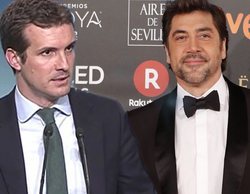 Las televisiones recuerdan cuando Pablo Casado llamó "imbécil" y "subnormal" a Javier Bardem en Intereconomía