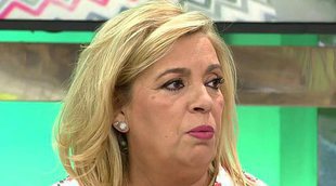 'Sálvame': Carmen Borrego rompe a llorar y sale del plató tras ver un vídeo relacionado con Terelu