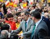 Un grupo de monárquicos boicotean un directo de IB3 sobre la recepción de los Reyes en Mallorca