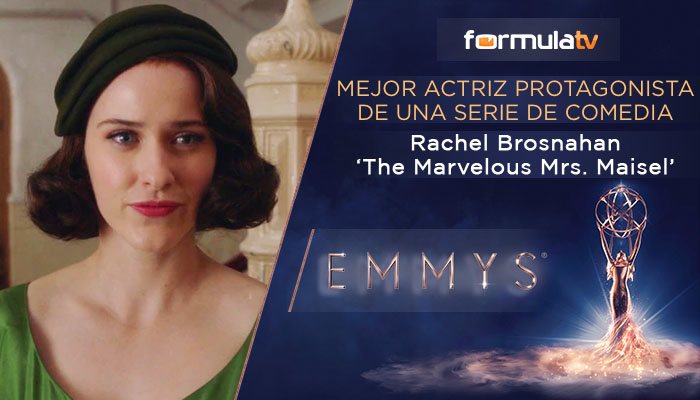 Mejor actriz protagonista de comedia: Rachel Brosnahan por 'The Marvelous Mrs. Maisel'