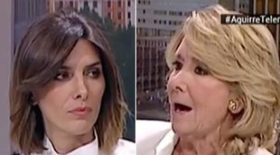 Esperanza Aguirre pide la hora para irse y llama "antiPP" a Telemadrid en su regreso a la cadena