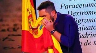 Dani Mateo, imputado por la Justicia por sonarse los mocos con una bandera española en laSexta