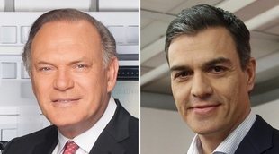 Pedro Piqueras entrevista al presidente Pedro Sánchez en 'Informativos Telecinco' el martes 4 de diciembre
