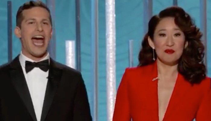 ¡Comienza la gala con el discurso de presentación de Andy Samberg y Sandra Oh!