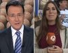 Matías Prats felicita en pleno telediario a una reportera ganadora del Gordo de la Lotería