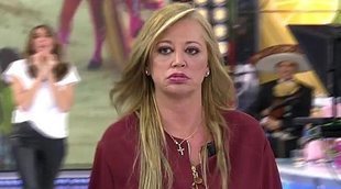 Belén Esteban abandona el plató de 'Sálvame' "harta" al hablar de Jesulín: "Me salgo porque me voy a encender"