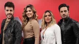 'La Voz': Bustamante, Miriam, Antonio José y Karol G se estrenan "como si todos fueran asesores de todos"