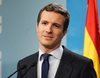 Pablo Casado visita el 'Telediario 2' para ser entrevistado por Carlos Franganillo el lunes 25 de febrero