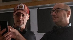 'The Walking Dead' sorprende con una imagen de Andrew Lincoln en el set de rodaje