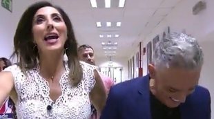 La mofa de Paz Padilla y Kiko Hernández al pasar por una foto de Sandra Barneda