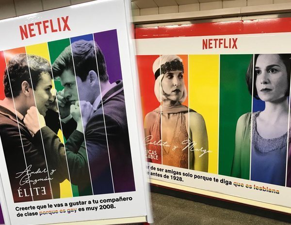 Resultado de imagen de netflix metro madrid