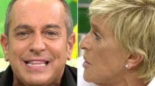 Víctor Sandoval y Chelo García-Cortés protagonizan una acalorada discusión en 'Sálvame': "Pues demándame"