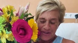 Chelo García-Cortés recibe el alta y envía un emocionado mensaje a sus compañeros de 'Sálvame': "Os quiero"