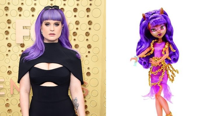 Kelly Osbourne nos ha recordado a una Monster High con su pelo de color morado.