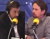 Críticas a Javier Ruiz tras su tensa entrevista a Pablo Iglesias en La Ser: "Se le ha caído la careta"