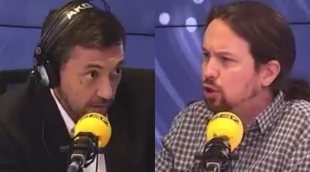 Críticas a Javier Ruiz tras su tensa entrevista a Pablo Iglesias en La Ser: "Se le ha caído la careta"