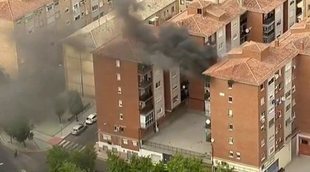 La emisión de la Vuelta a España en RTVE concluye con las imágenes de un estremecedor incendio