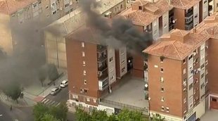 La emisión de la Vuelta a España en RTVE concluye con las imágenes de un estremecedor incendio
