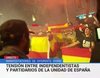 Críticas a TVE por llamar "partidarios de la unidad de España" a fascistas con banderas franquistas