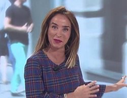 María Patiño interrumpe el directo de 'Socialité' con un grito al oír un ruido a su espalda