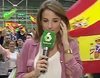 Abucheos y gritos de "fuera, fuera" a una reportera de laSexta en un mitin de VOX