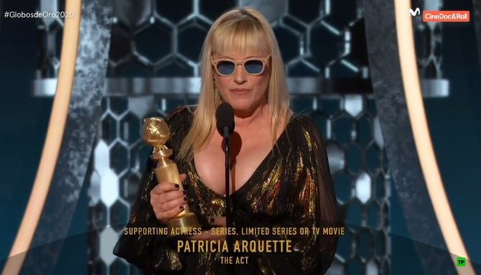 Patricia Arquette se impone a la archipremiada Meryl Streep como Mejor Actriz Secundaria por 'The Act'.