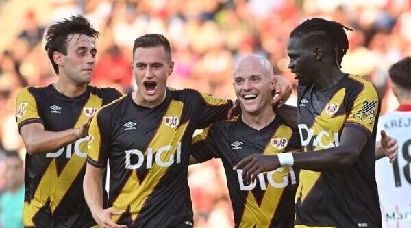 La victoria del Rayo Vallecano contra el Girona (3,2%) de la Liga Española es lo más visto del día