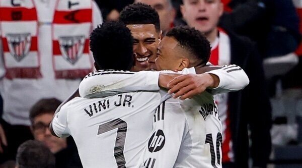 El Real Madrid golea al Athletic ante un 9,6% de la audiencia en Dazn
