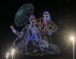 El espectáculo de drones 'Goya en el cielo de Zaragoza' arrasa en Aragón TV con un 21,2%