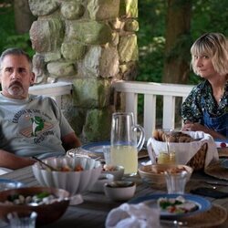 Steve Carell y Kerri Kenney en 1x01 'La casa del lago' de 'Las cuatro estaciones'