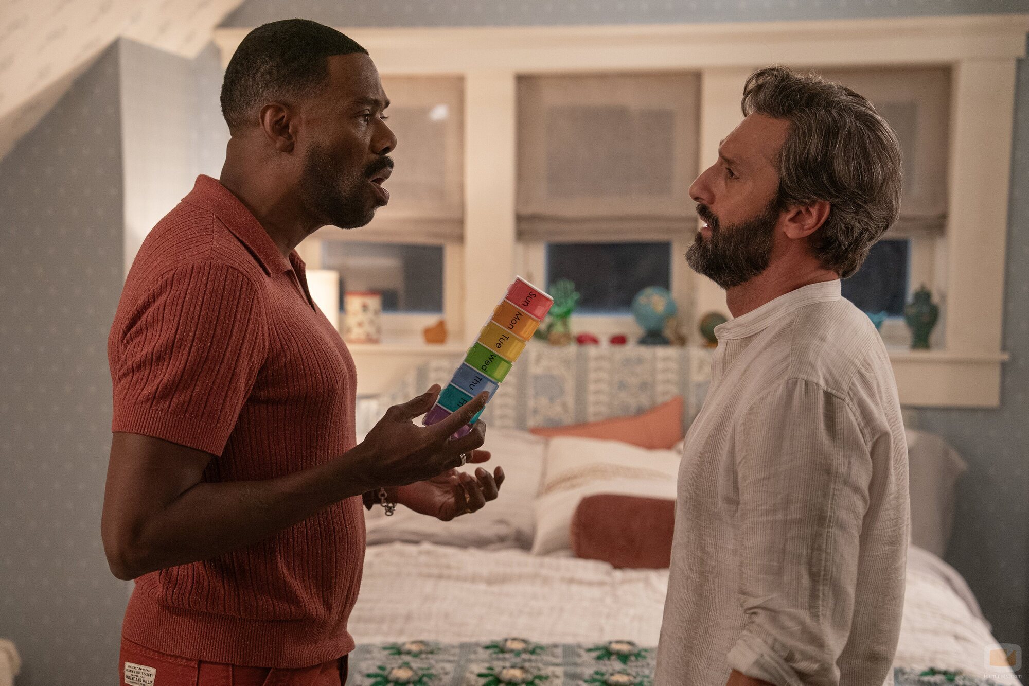 Colman Domingo y Marco Calvani en 1x01 titulado 'La casa del lago' de 'Las cuatro estaciones'