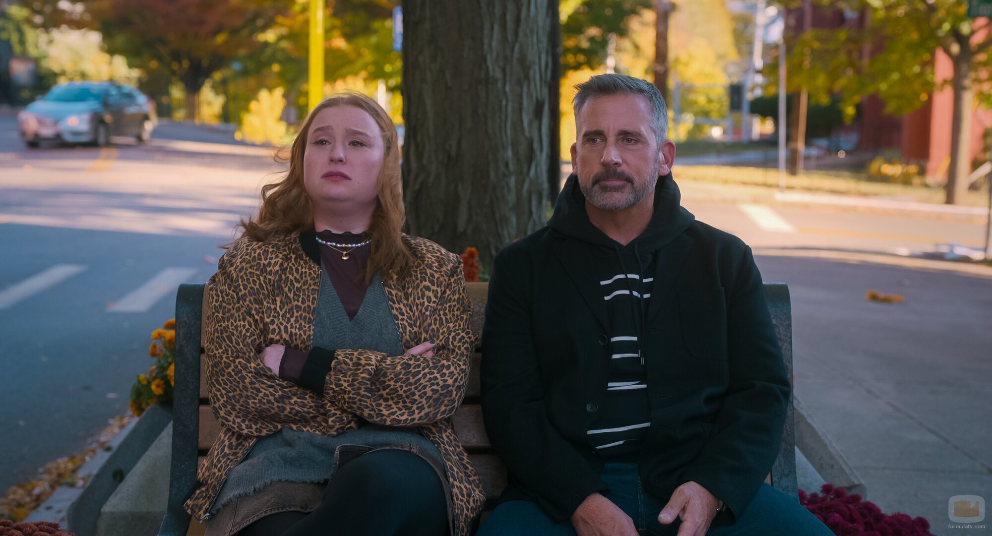 Steve Carell y Julia Lester en Capítulo 6 titulado 'El partido de frisbi' de 'Las cuatro estaciones'